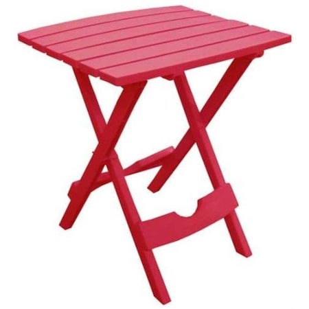 Adams Mfg Adams Manufacturing 8510263734 Quick Fold Side Table; Cherry Red A7A-8510263734